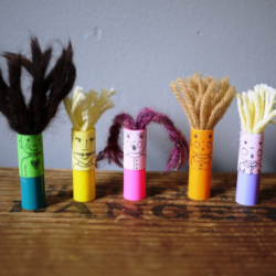 Marker Lid Finger Puppets