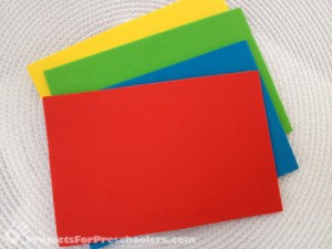 craft foam sheets in 4 colors