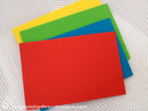 craft foam sheets in 4 colors craft foam sheets in 4 colors