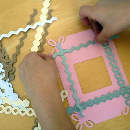 explore the card making shapes and pieces