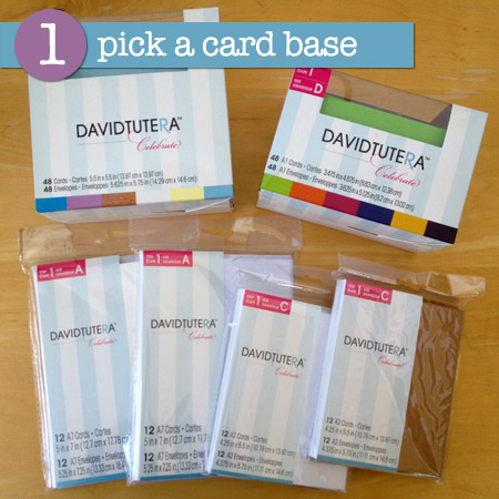 David Tutera step 1 card making supplies