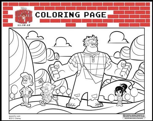 Wreck-It Ralph coloring page