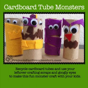 cardboard tube monsters craft