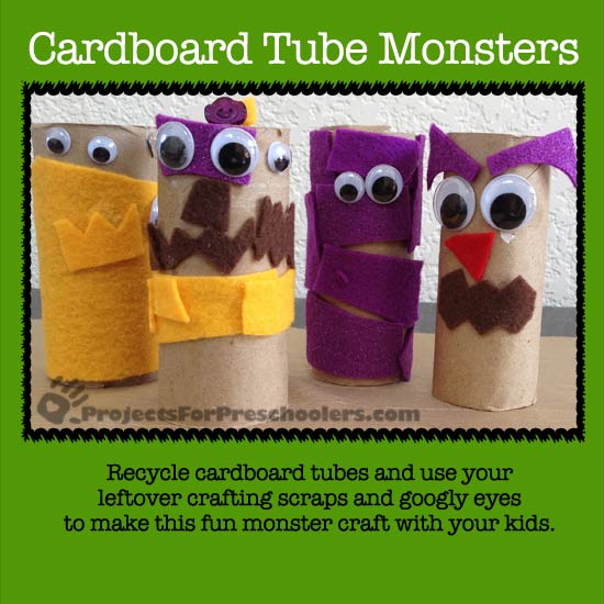 cardboard tube monsters craft