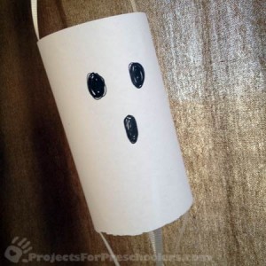 make a floating paper ghost