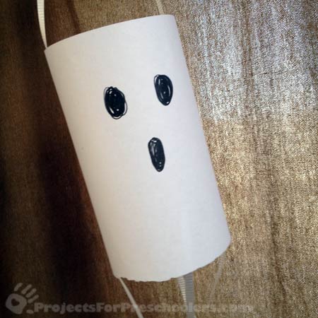 make a floating paper ghost