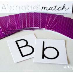 Alphabet Matching Fun with a Free Printable