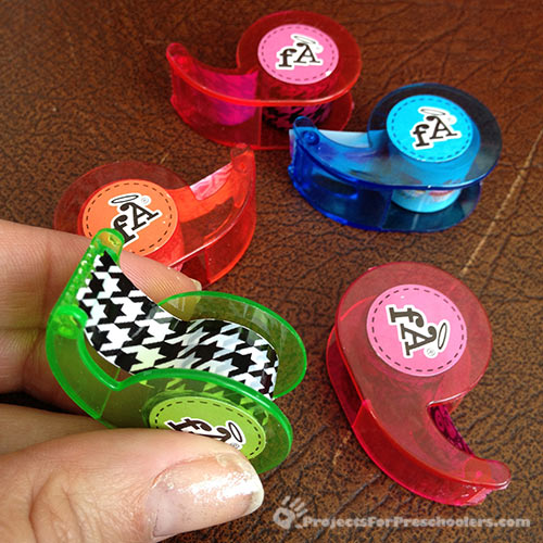 Mini decorative tape dispensers Mini decorative tape dispensers