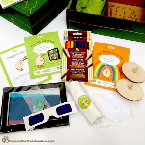 Fun color activity box from Kiwi Crate