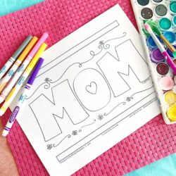 Mother’s Day Coloring Page